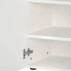 Wohnen Garderoben<Schuhschrank & Spiegel Set in Weiß - Kofi (zweiteilig)