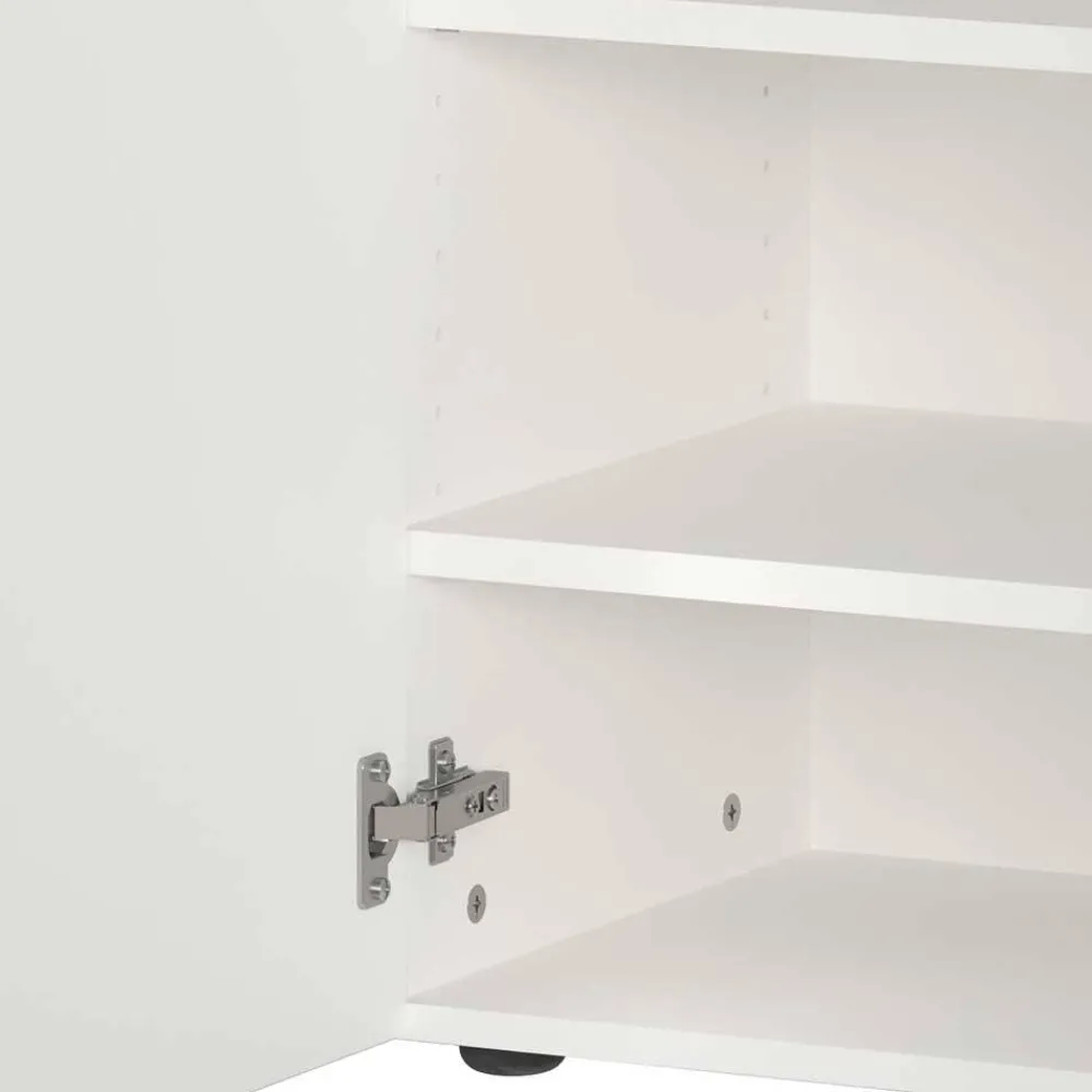 Wohnen Garderoben<Schuhschrank & Spiegel Set in Weiß - Kofi (zweiteilig)
