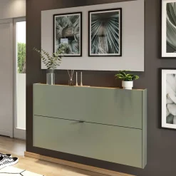 Wohnen Garderoben<Schuhschrank und Spiegel Set - Point (zweiteilig)