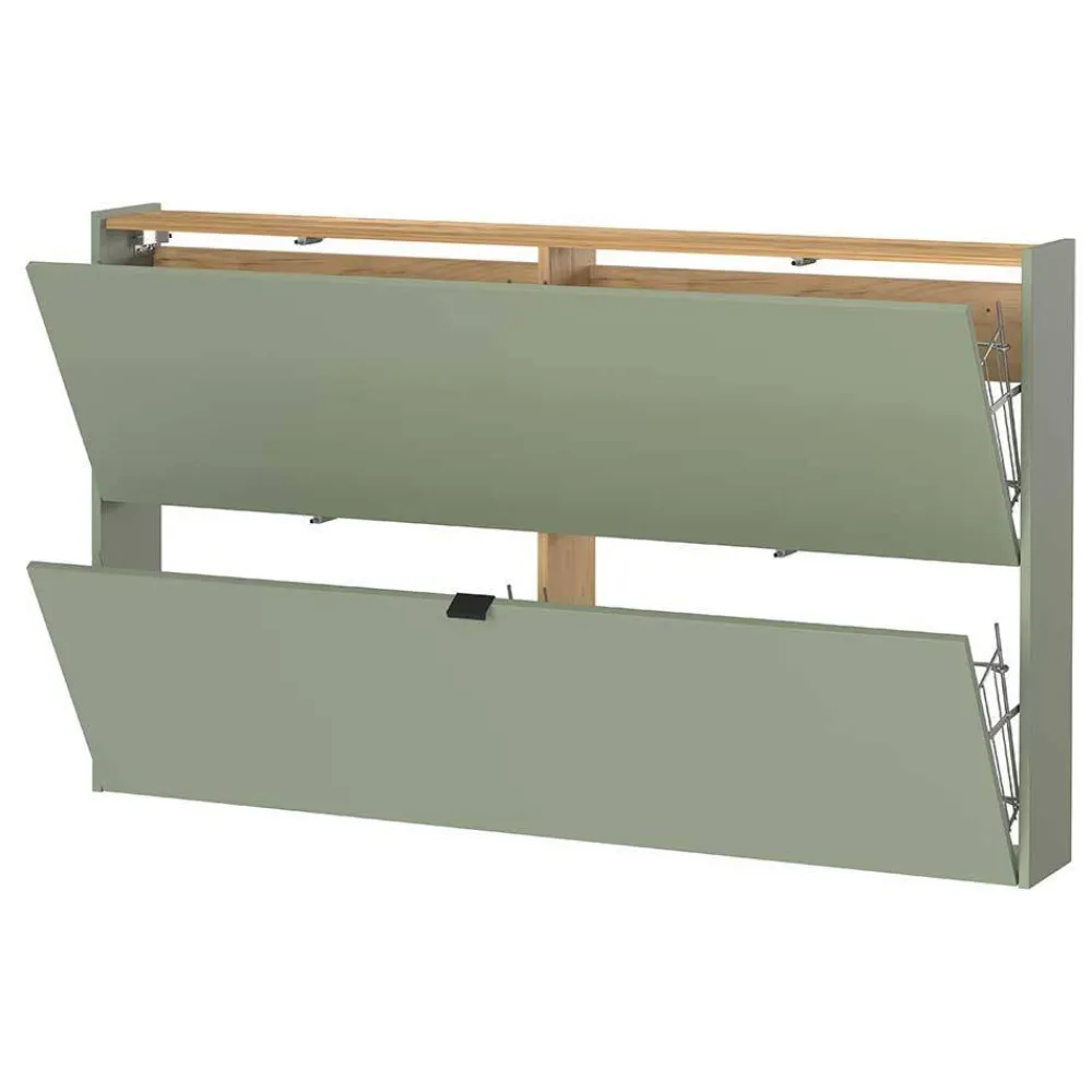 Wohnen Garderoben<Schuhschrank und Spiegel Set - Point (zweiteilig)