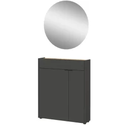 Wohnen Garderoben<Schuhschrank und Spiegel Set - Sidgarus (zweiteilig)