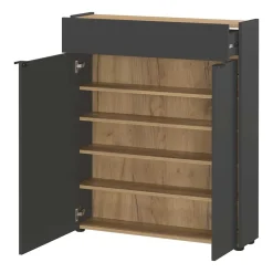 Wohnen Garderoben<Schuhschrank und Spiegel Set - Sidgarus (zweiteilig)