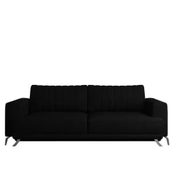 Wohnen Sofas<Schwarze Bettcouch mit zwei Sitzplätzen - Vaney