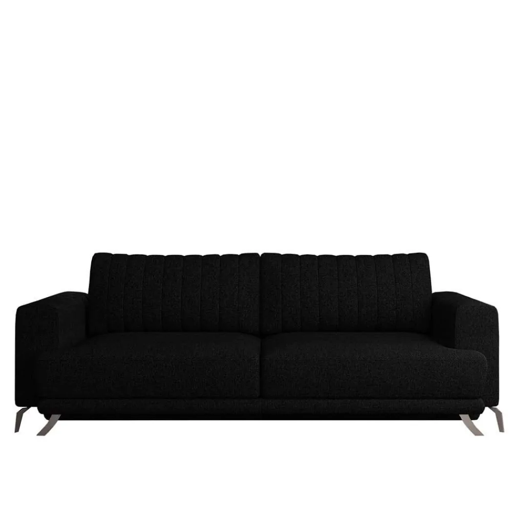 Wohnen Sofas<Schwarze Bettcouch mit zwei Sitzplätzen - Vaney