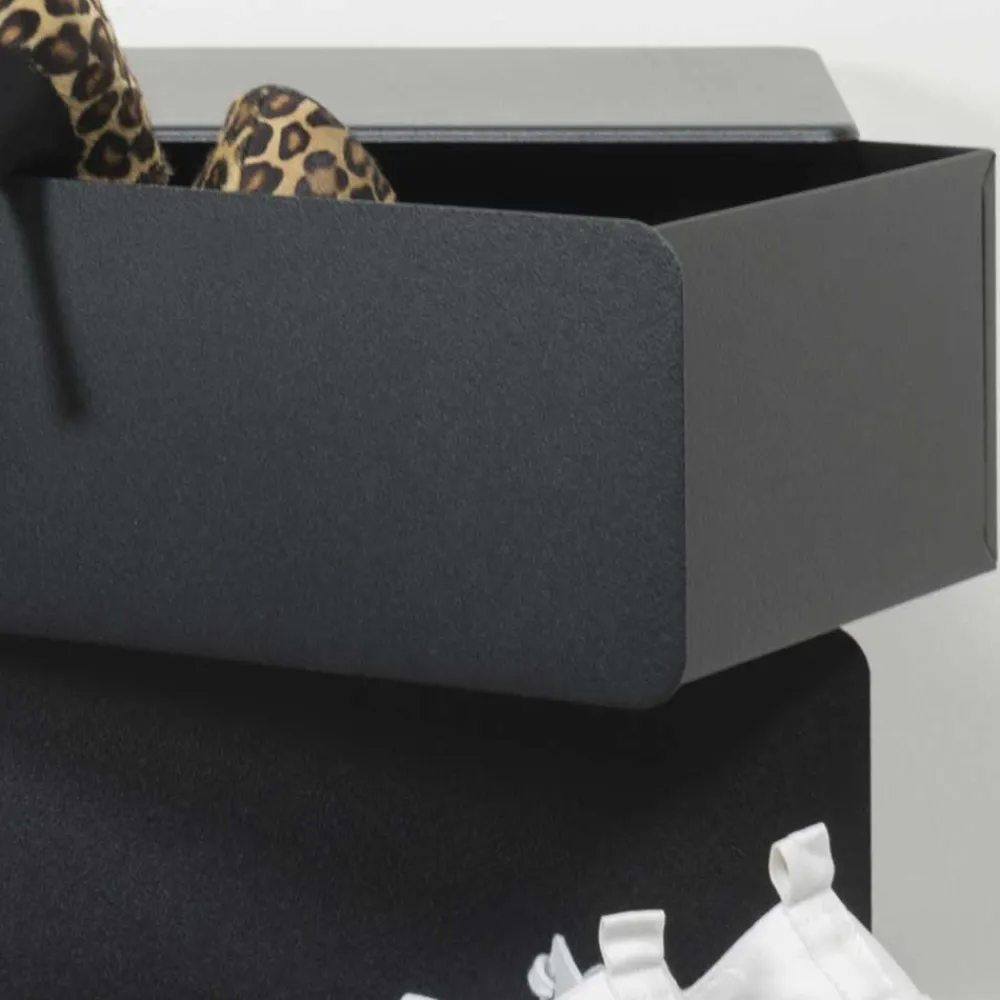 Wohnen Kommoden<Schwarze Design Stahlkommode mit drei Schubladen - Zunil