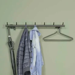 Wohnen Garderoben<Schwarze Metallgarderobe mit 7 Haken - Kaserta