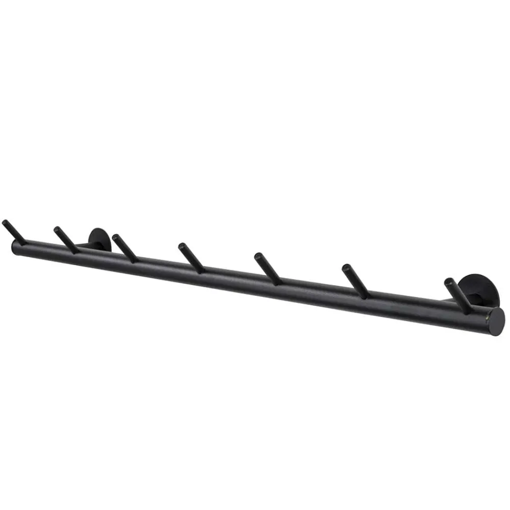 Wohnen Garderoben<Schwarze Metallgarderobe mit 7 Haken - Kaserta
