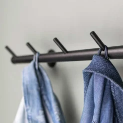 Wohnen Garderoben<Schwarze Metallgarderobe mit 7 Haken - Kaserta