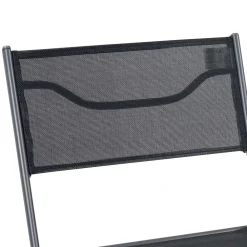 Wohnen Sitzgruppe<Schwarze Outdoor Essgruppe Set - Xenata (fünfteilig)