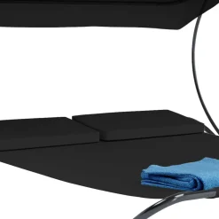 Wohnen Sofas<Schwarze Outdoorliege für zwei Personen - Valdi