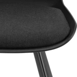 Wohnen Stühle<Schwarze Schalenstühle modern - Tessa (2er Set)