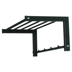 Wohnen Garderoben<Schwarze Stahl Wandgarderobe mit Hutablage - Tattra