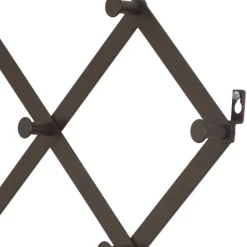 Wohnen Garderoben<Schwarze Wandgarderobe zum Ausziehen - Dorcano