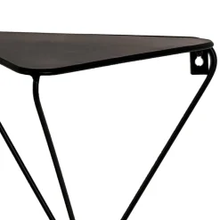 Wohnen Regale<Schwarze Wandregale dreieckig - Olciano (2er Set)