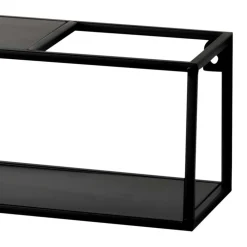 Wohnen Regale<Schwarze Wandregale Set - Mikene (zweiteilig)