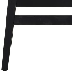 Wohnen Hocker<Schwarzer Barhocker in runder Form - Riostar (2er Set)
