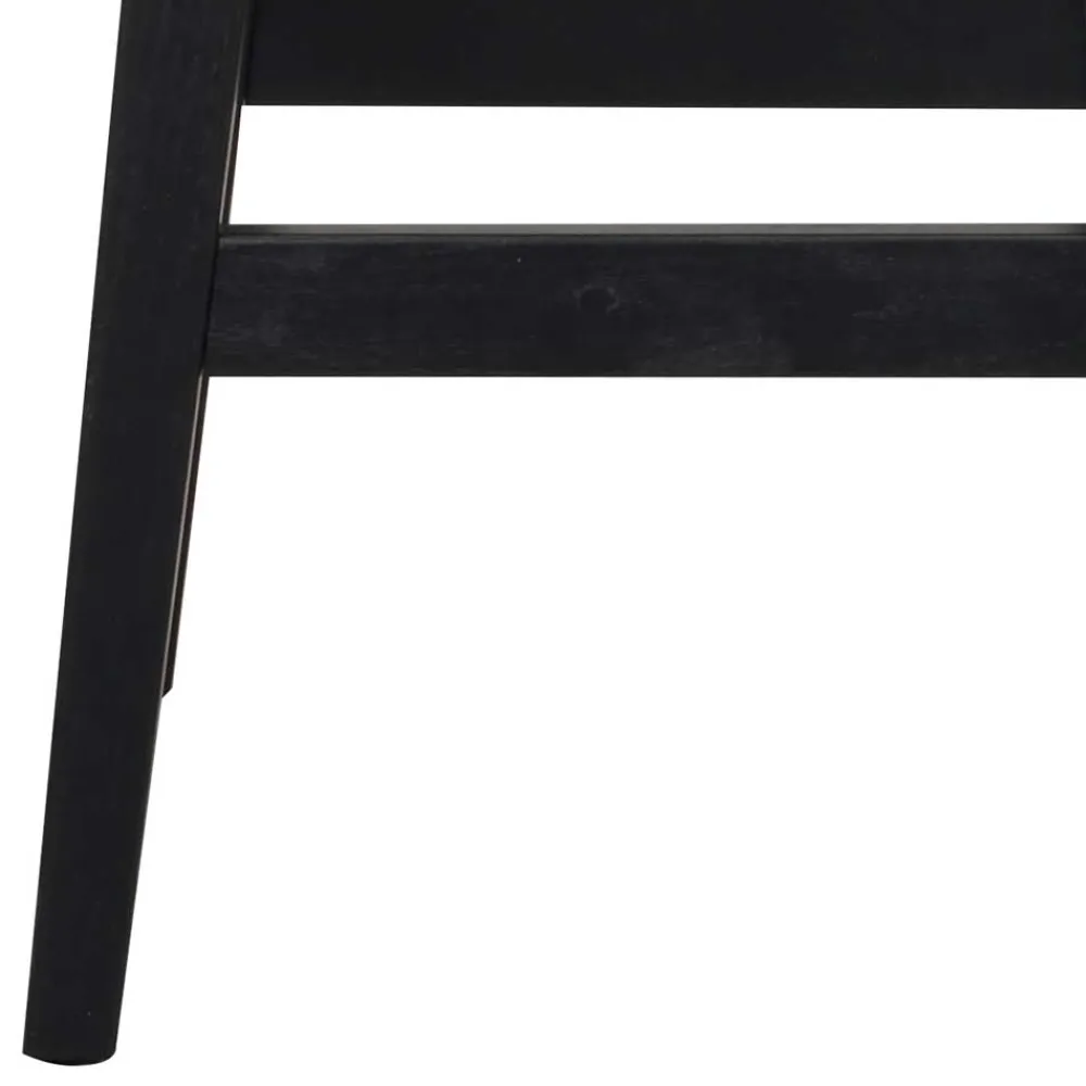 Wohnen Hocker<Schwarzer Barhocker in runder Form - Riostar (2er Set)