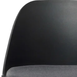 Wohnen Hocker<Schwarzer Barstuhl mit Schalensitz Kunststoff - Formentera
