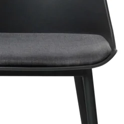 Wohnen Hocker<Schwarzer Barstuhl mit Schalensitz Kunststoff - Formentera