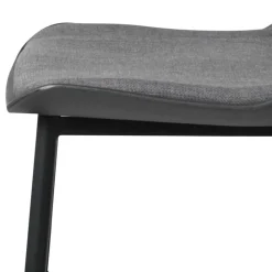 Wohnen Hocker<Schwarzer Barstuhl mit Schalensitz Kunststoff - Formentera