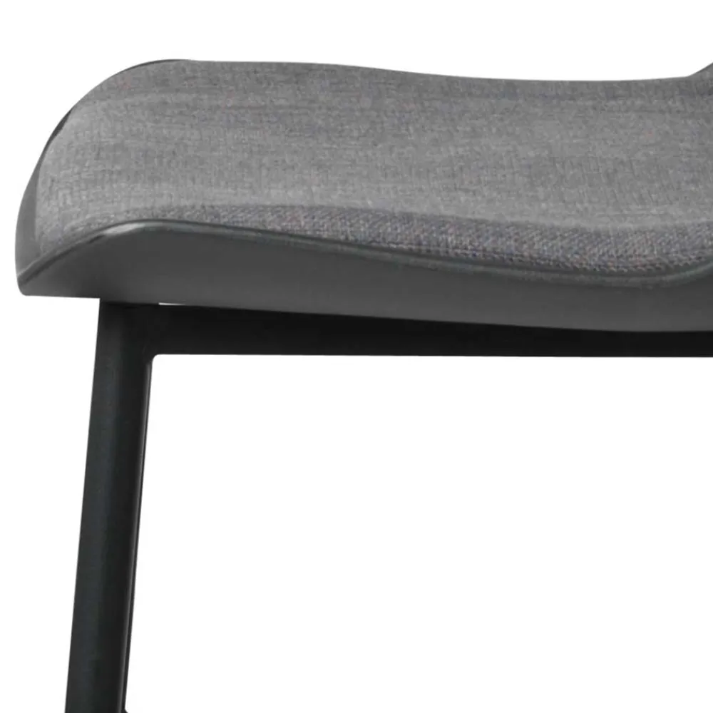 Wohnen Hocker<Schwarzer Barstuhl mit Schalensitz Kunststoff - Formentera