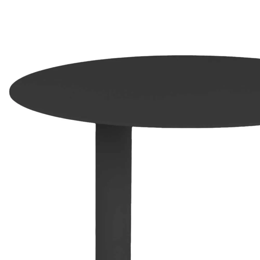 Wohnen Tische<Schwarzer Beistelltisch mit 40 cm Durchmesser - Ridona