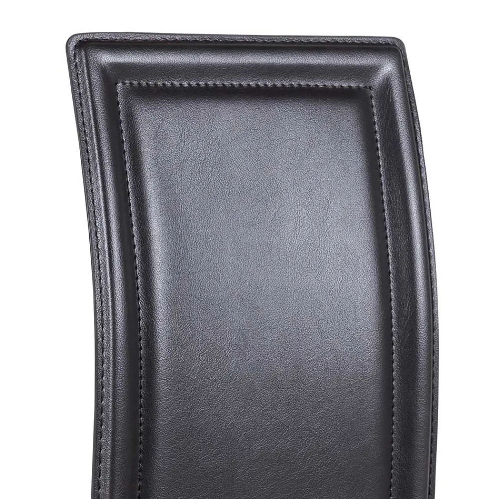 Wohnen Stühle<Schwarzer Esstischstuhl Buono mit Kunstleder (4er Set)