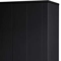 Wohnen Kleiderschränke|Schränke<Schwarzer Kleiderschrank aus Massivholz - Florida