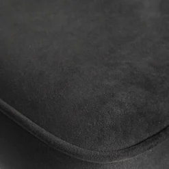 Wohnen Hocker<Schwarzer Retro Samt Barstuhl in zwei Höhen - Abelless