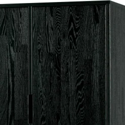 Wohnen Kommoden<Schwarzer Schrank aus Holz & Metall - Almery