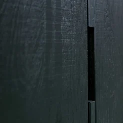 Wohnen Kommoden<Schwarzer Schrank aus Holz & Metall - Almery