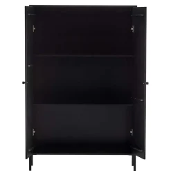 Wohnen Vitrinen|Schränke<Schwarzer Schrank mit Doppeltür - 100x155x40 - Burgossi