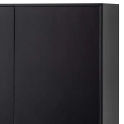 Wohnen Vitrinen|Schränke<Schwarzer Schrank mit Doppeltür - 100x155x40 - Burgossi