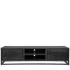 Wohnen Tv & Hifi-Möbel|Lowboards<Schwarzer TV Unterschrank im Industry Stil - Esturado