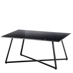 Wohnen Tische<Schwarzer Wohnzimmer Sofatisch mit Marmorplatte - Anyala
