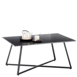 Wohnen Tische<Schwarzer Wohnzimmer Sofatisch mit Marmorplatte - Anyala