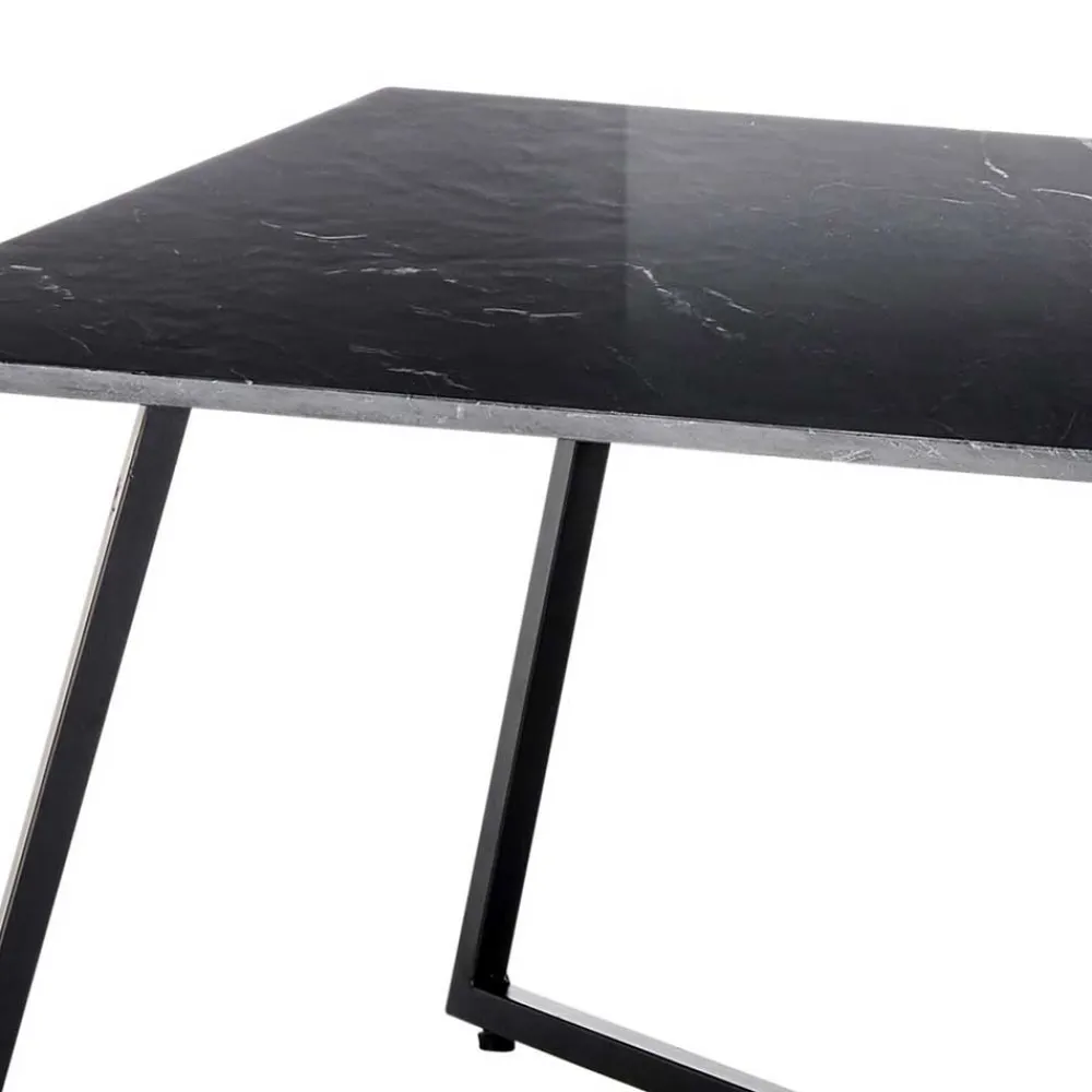Wohnen Tische<Schwarzer Wohnzimmer Sofatisch mit Marmorplatte - Anyala
