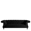Wohnen Sofas<Schwarzes Barocksofa aus Samtvelours - Isipia