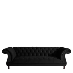 Wohnen Sofas<Schwarzes Barocksofa aus Samtvelours - Isipia