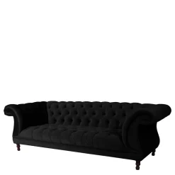 Wohnen Sofas<Schwarzes Barocksofa aus Samtvelours - Isipia