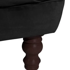 Wohnen Sofas<Schwarzes Barocksofa aus Samtvelours - Isipia