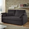 Wohnen Betten|Sofas<Schwarzes 2er Sofa mit Schlaffunktion - Laromain