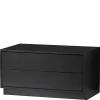Wohnen Tv & Hifi-Möbel|Lowboards<Schwarzes Lowboard mit zwei Schubladen - Niwidus