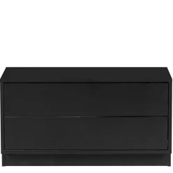 Wohnen Tv & Hifi-Möbel|Lowboards<Schwarzes Lowboard mit zwei Schubladen - Niwidus