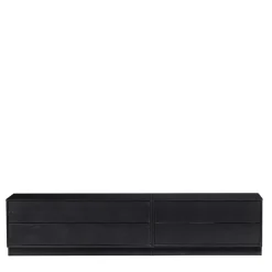 Wohnen Tv & Hifi-Möbel|Lowboards<Schwarzes Lowboard mit zwei Schubladen - Niwidus