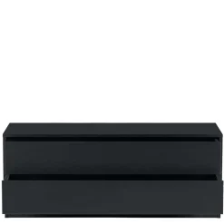 Wohnen Tv & Hifi-Möbel|Lowboards<Schwarzes Lowboard mit zwei Schubladen - Niwidus