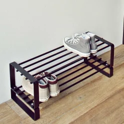 Wohnen Regale<Schwarzes Schuh-Regal aus Stahl - Satroni