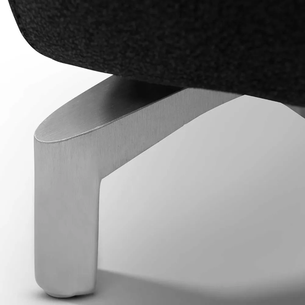 Wohnen Sofas<Schwarzes Zweier Sofa mit Relaxfunktion - Salma