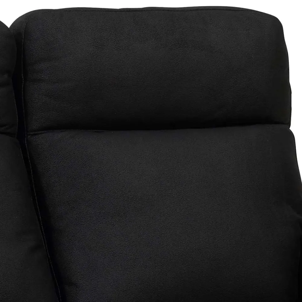 Wohnen Sofas<Schwarzes Zweier Sofa mit Relaxfunktion - Salma