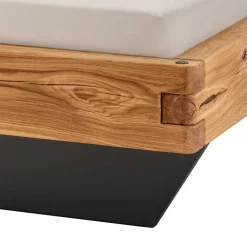 Wohnen Betten<Schwebebett mit Leder-Kopfteil - Emjan